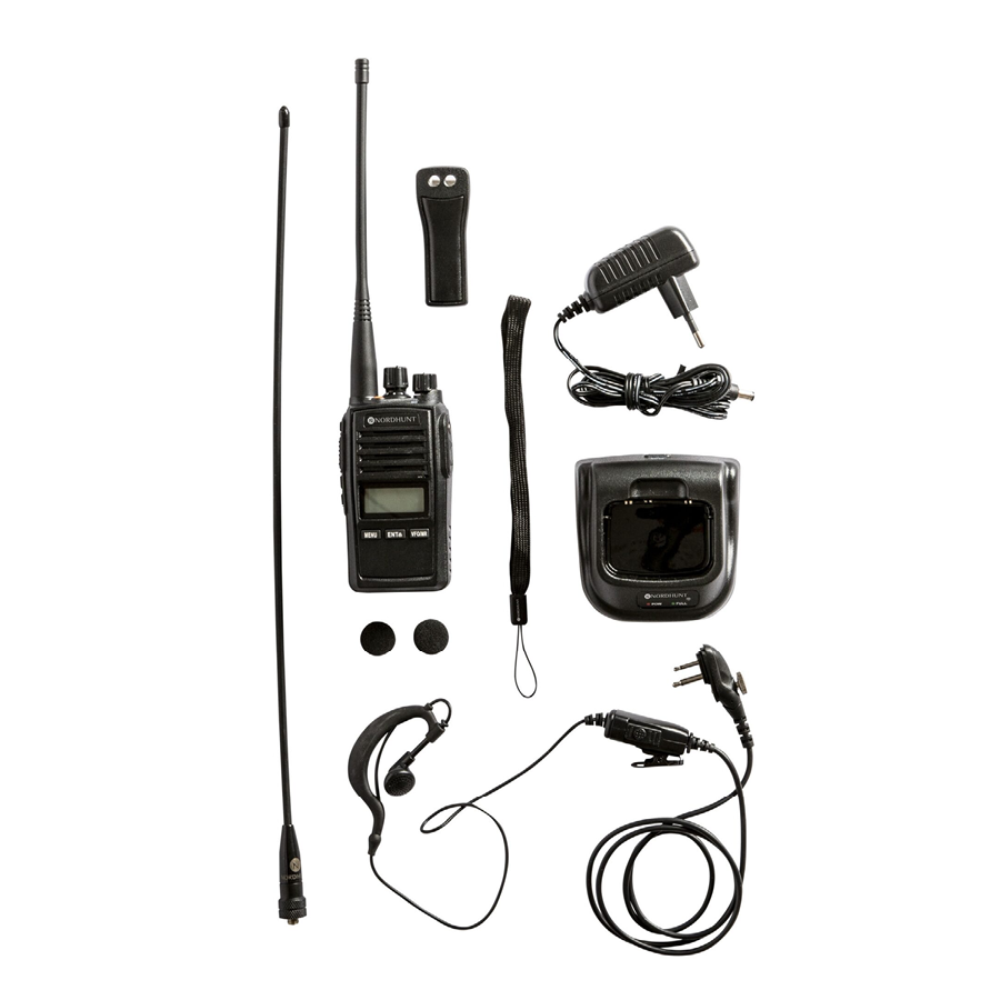 Nordhunt Jagtradio 155 mHZ i Sort
