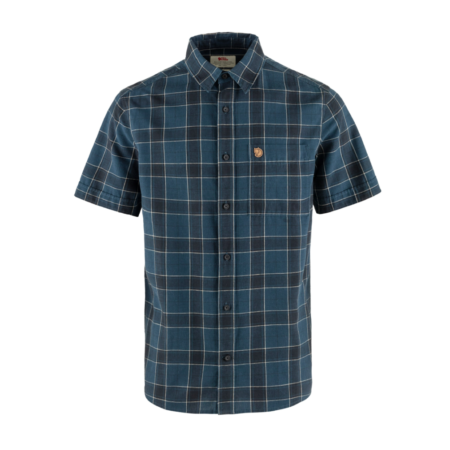 Fjällräven Övik Travel Shirt SS Indigo Blue/D. Nav
