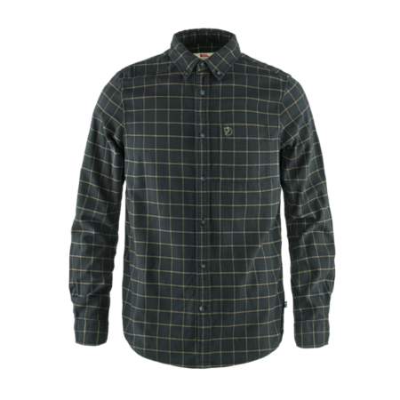 Fjällräven Övik Flannel Skjorte Dark Grey