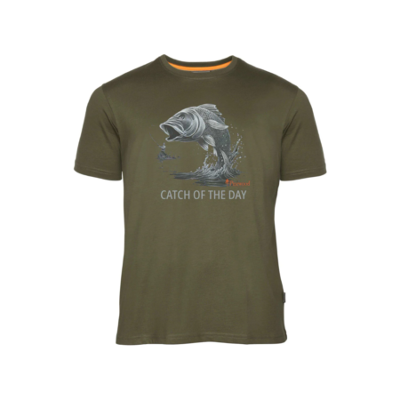 Pinewood T-shirt Fish i Olive