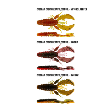 Westin CreCraw 6,5cm/4g 6 stk.