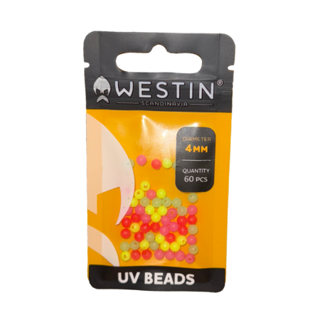 Westin UV Beads Mix 4 mm / 60 stk.