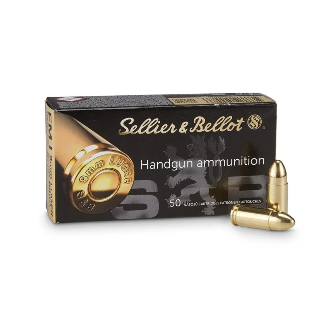 Sellier & Bellot 9 mm. Luger FMJ 124gr.