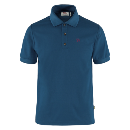 Fjällräven Crowley Pique Polo i Uncle Blue