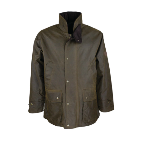 Oxford Blue Kingsbridge Wax Jacket - Caramel