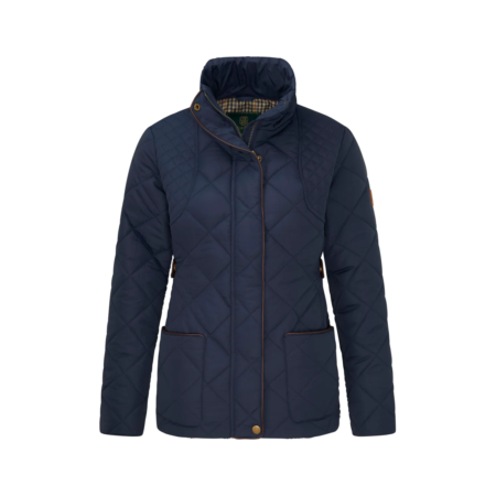 Oxford Blue Lady Clare Quilted Jakke - Navy