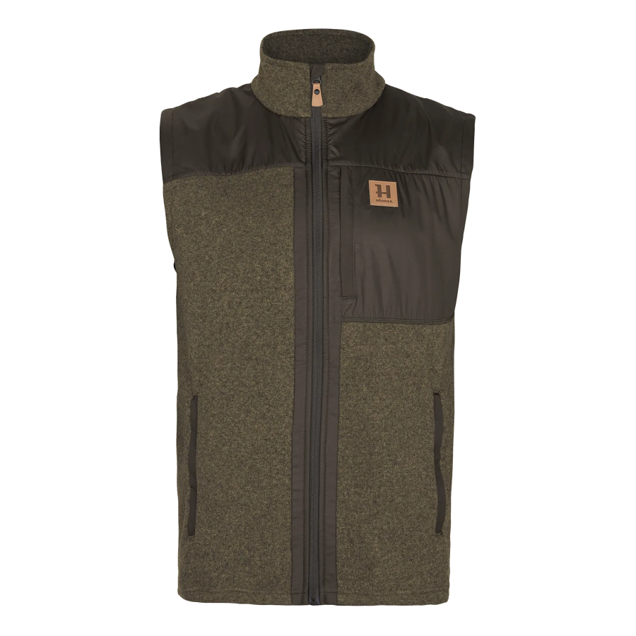 Härkila Kalix Fleecevest i Willow Green-front