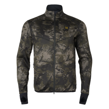 Härkila Noctyx Camo Full Zip Fleece i Axis MSP Black