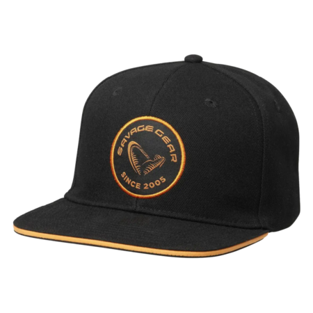 Savage Gear Badge Flatbill Cap - Black Orange