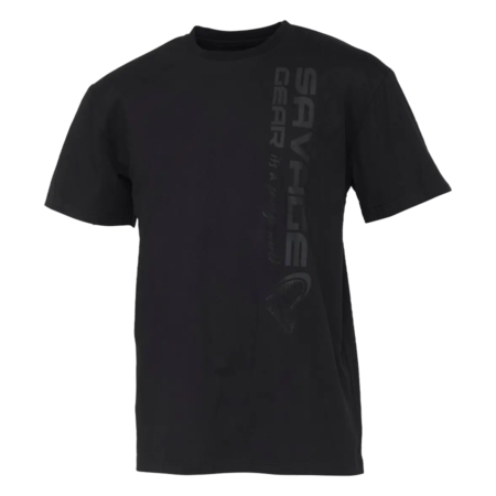 Savage Gear Vertical Logo T-shirt i Sort