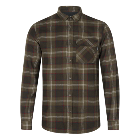 Seeland Glen Flannel Skjorte i Pine Green