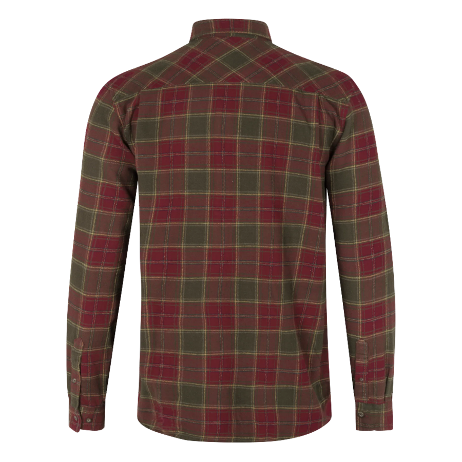 Seeland Glen Flannel Skjorte i Red Forest-back