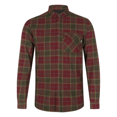 Seeland Glen Flannel Skjorte i Red Forest