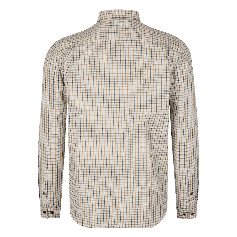 Seeland Oxford Shooting Skjorte i Classic Blue Brown-back