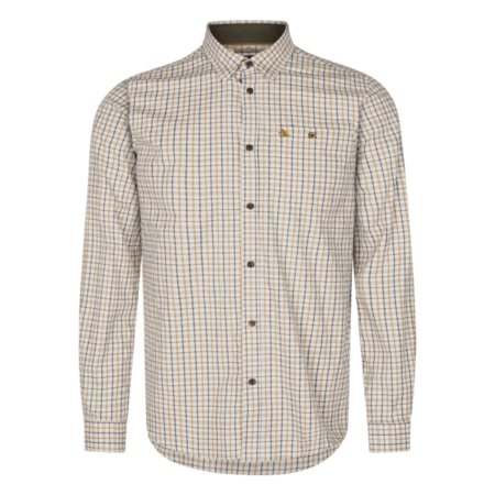 Seeland Oxford Shooting Skjorte i Classic Blue/Brown