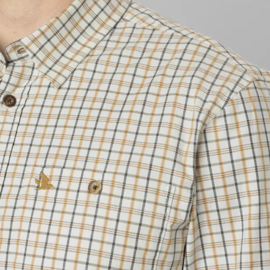 Seeland Oxford Shooting Skjorte i Classic Blue Brown