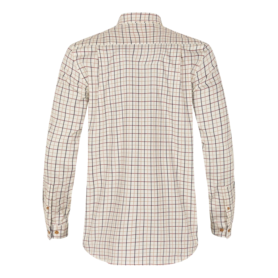 Seeland Oxford Shooting Skjorte i Classic Blue Merlot Check-back