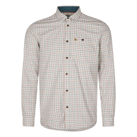 Seeland Oxford Shooting Skjorte i Grape Leaf/Terracotta