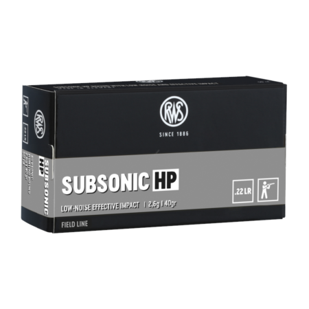 RWS .22 LR Subsonic Hollow Point 2.6 g. / 40 gr.