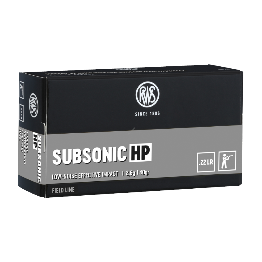RWS .22 LR Subsonic Hollow Point 2.6 g. 40 gr.