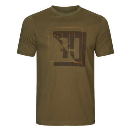 Härkila H-logo T-shirt i Dark Olive