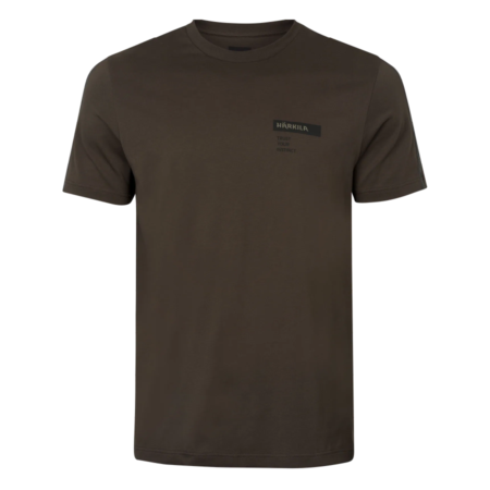 Härkila Logo Band T-shirt i Shadow Brown/Tarmac