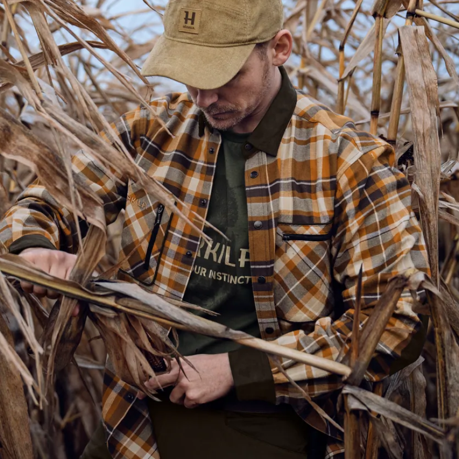 Härkila Pajala Skjorte i Cornstalk Check3