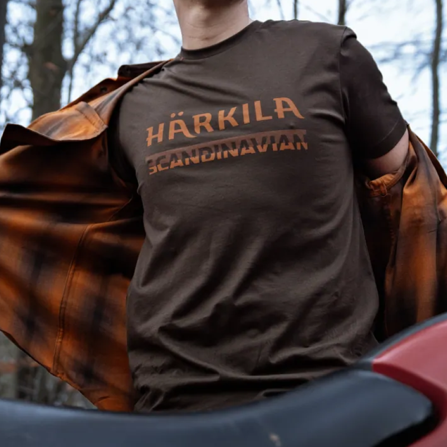 Härkila Scandinavian T-shirt i Shadow Brown3
