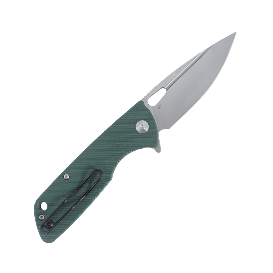 Hunters Choice Lynx Foldekniv - D2 Stål 80 mm i Grøn - Billede 3