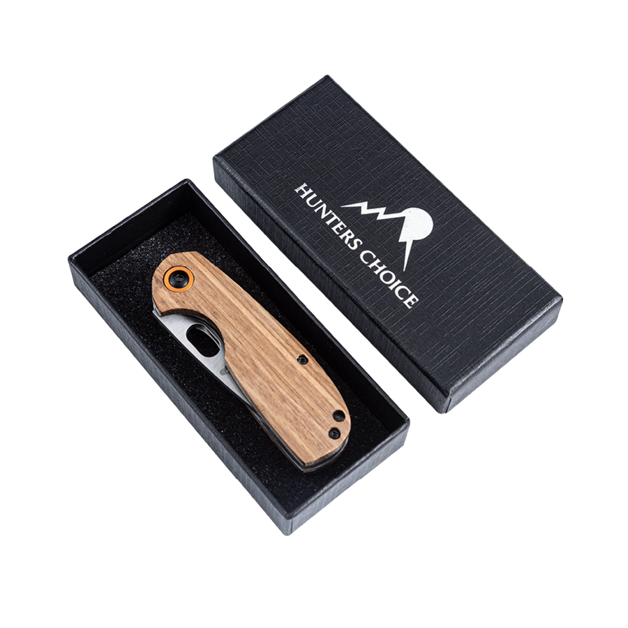 Hunters Choice Orca Foldekniv - 3Cr13 Stål 68 mm i Brun - Billede 3