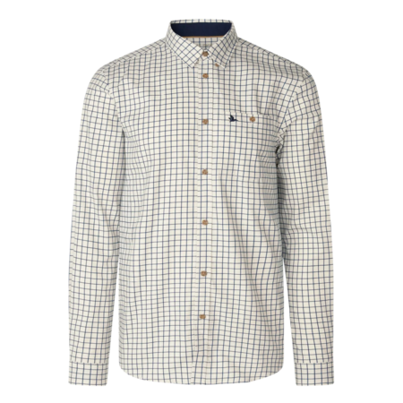 Seeland Oxford Skydeskjorte i Dark Sapphire Check