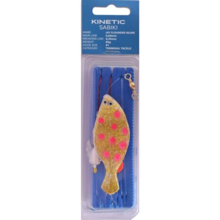 Kinetic Flounder Inline Glow/Pink 90-120g.