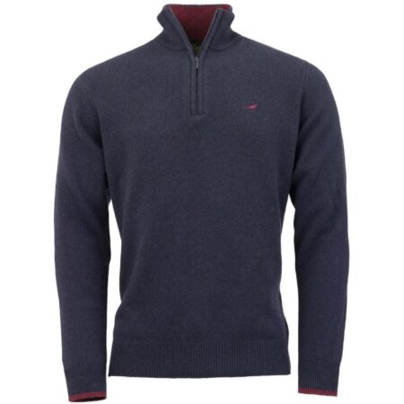 Laksen Brompton Zip Neck Dark Storm
